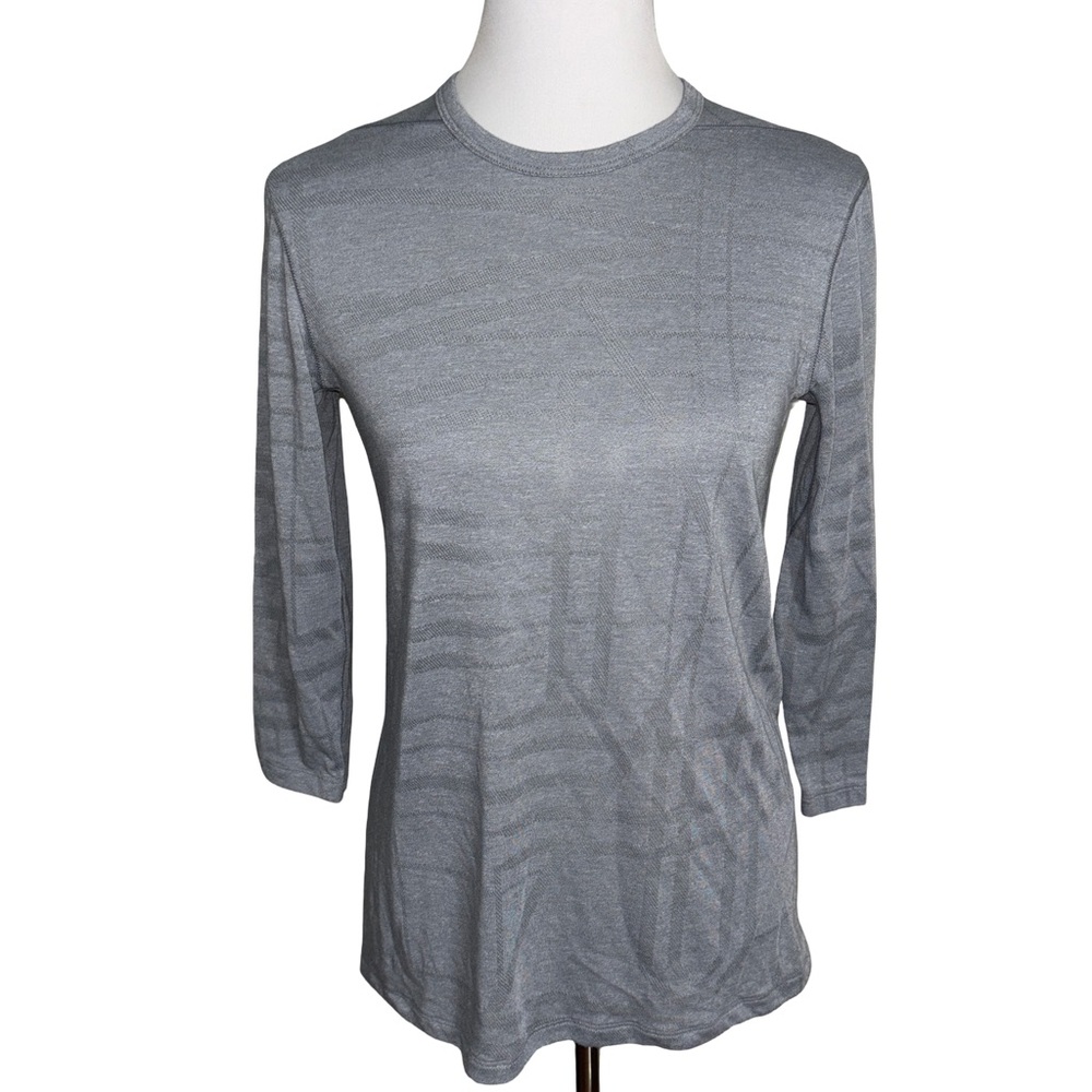 Under Armour Threadborne Long Sleeve T-Shirt Gray Size Small Medium